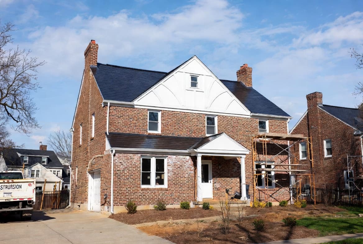 Residential property in a neighborhood, bridge loan candidate